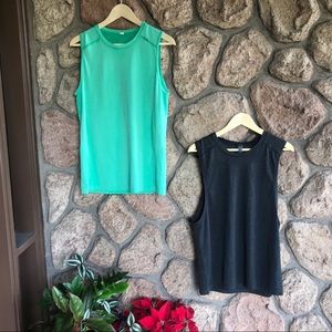 Lululemon men’s Medium tank tops green/black